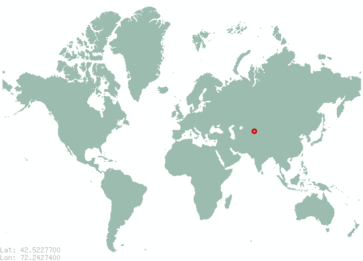 Talas in world map